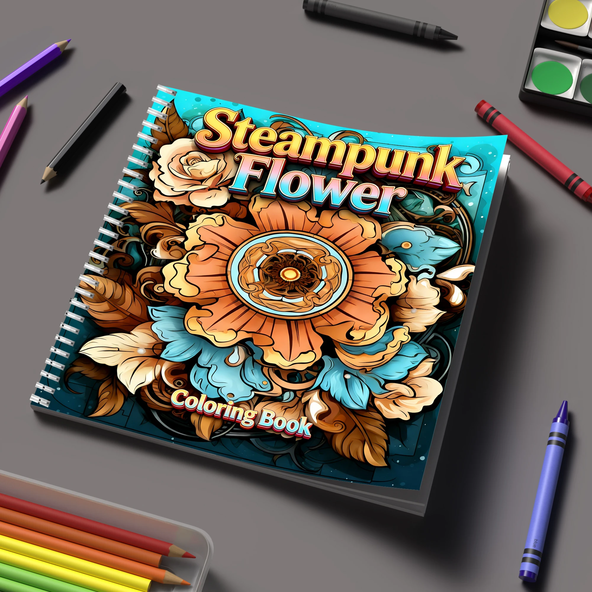 Livre de coloriage Steampunk F - Flower Supplies avis et prix